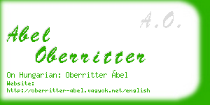 abel oberritter business card